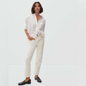 Everlane Women's Straight Leg Jeans - Cream